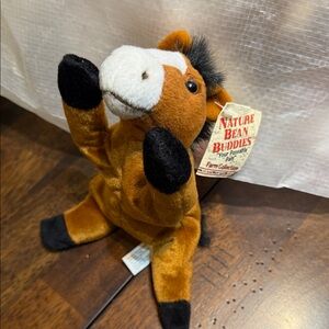 Nature Bean Buddies Plush Horse Toy - Brown and Black